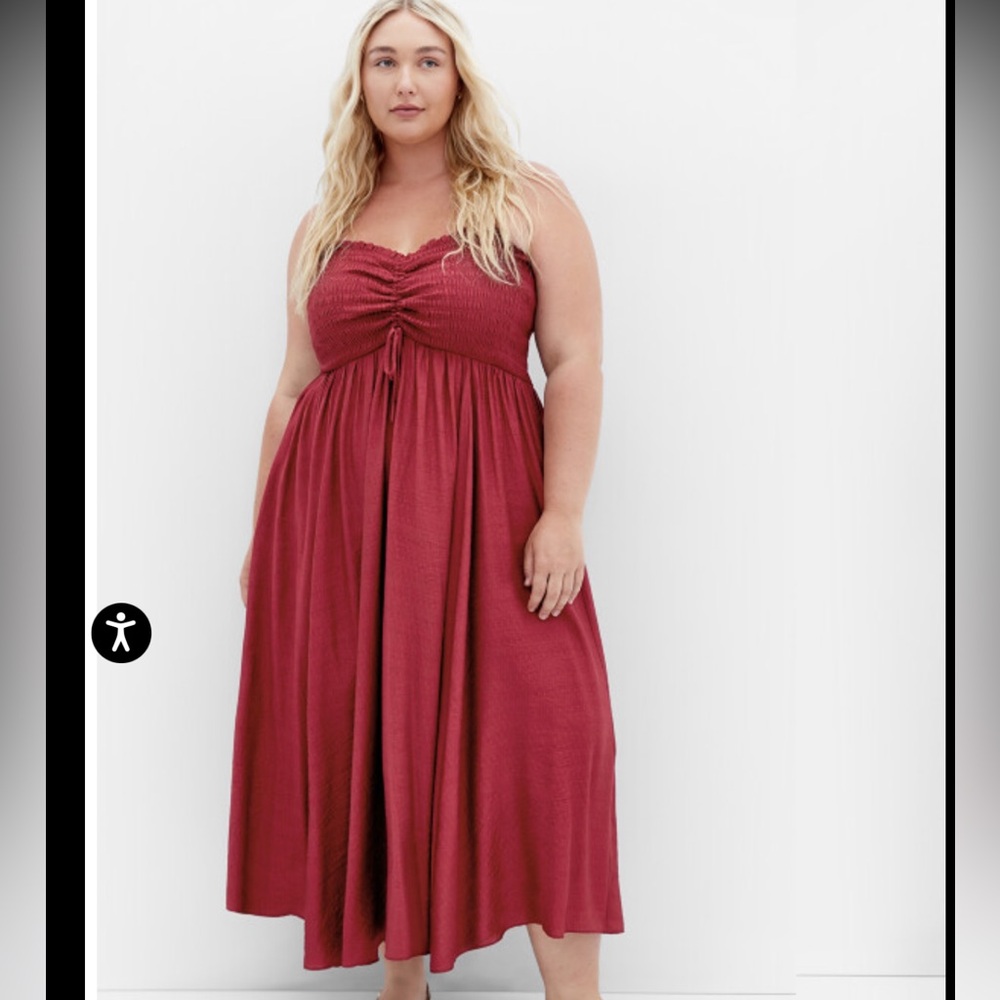City Chic Burgundy Maxi Dress